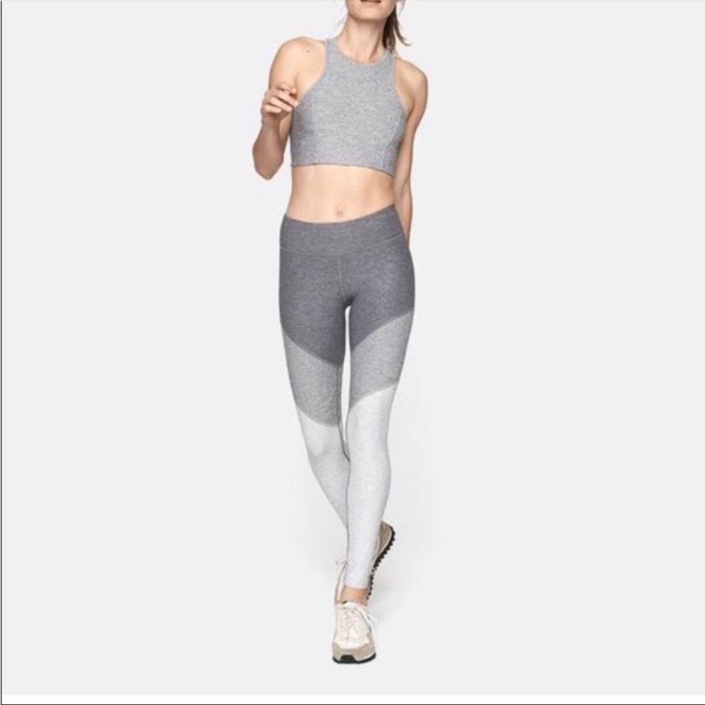Outdoor Voices OV Tricolor 7/8 Springs Leggings Colorblock Grey Small